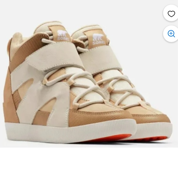 Sorel Shoes - Sorel Women's Tan and Cream High-Top Sneakers